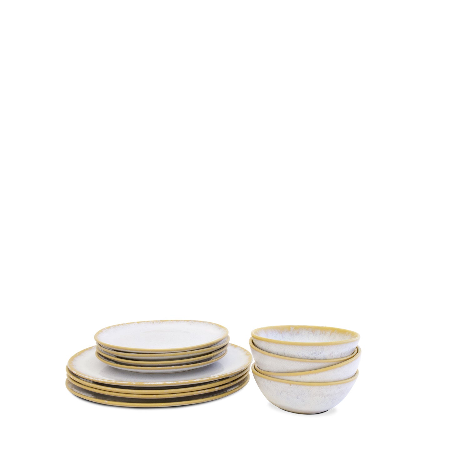 Amazonia Enhanced Dinning Set (White Ivory) | Set of 16