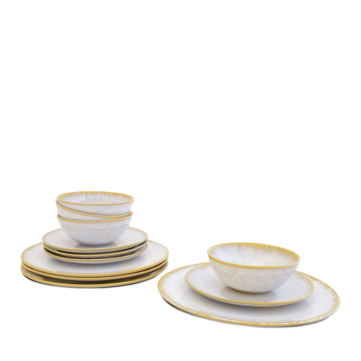 Amazonia Ultimate Dinning Set (White Ivory) | Set of 20