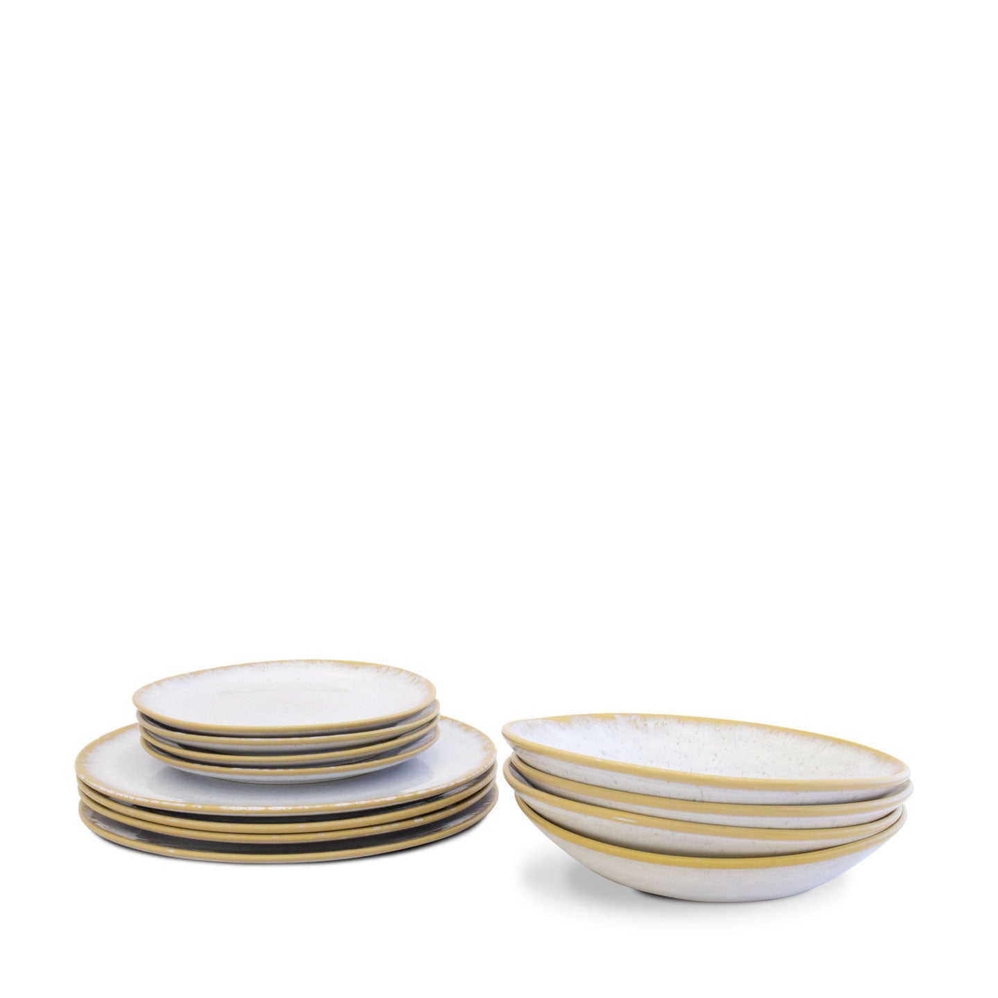 Amazonia Enhanced Dinning Set (White Ivory) | Set of 16