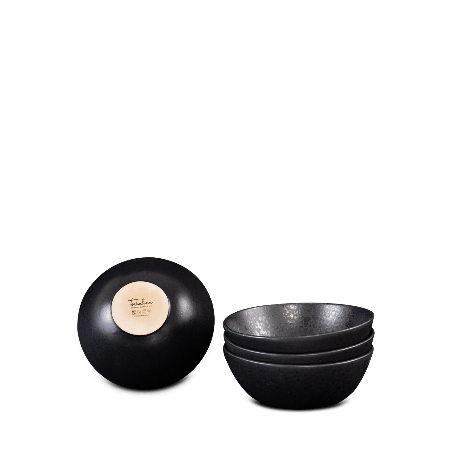 Black Stone | Cereal Bowls | Set of 2 - Mystique Ceramics