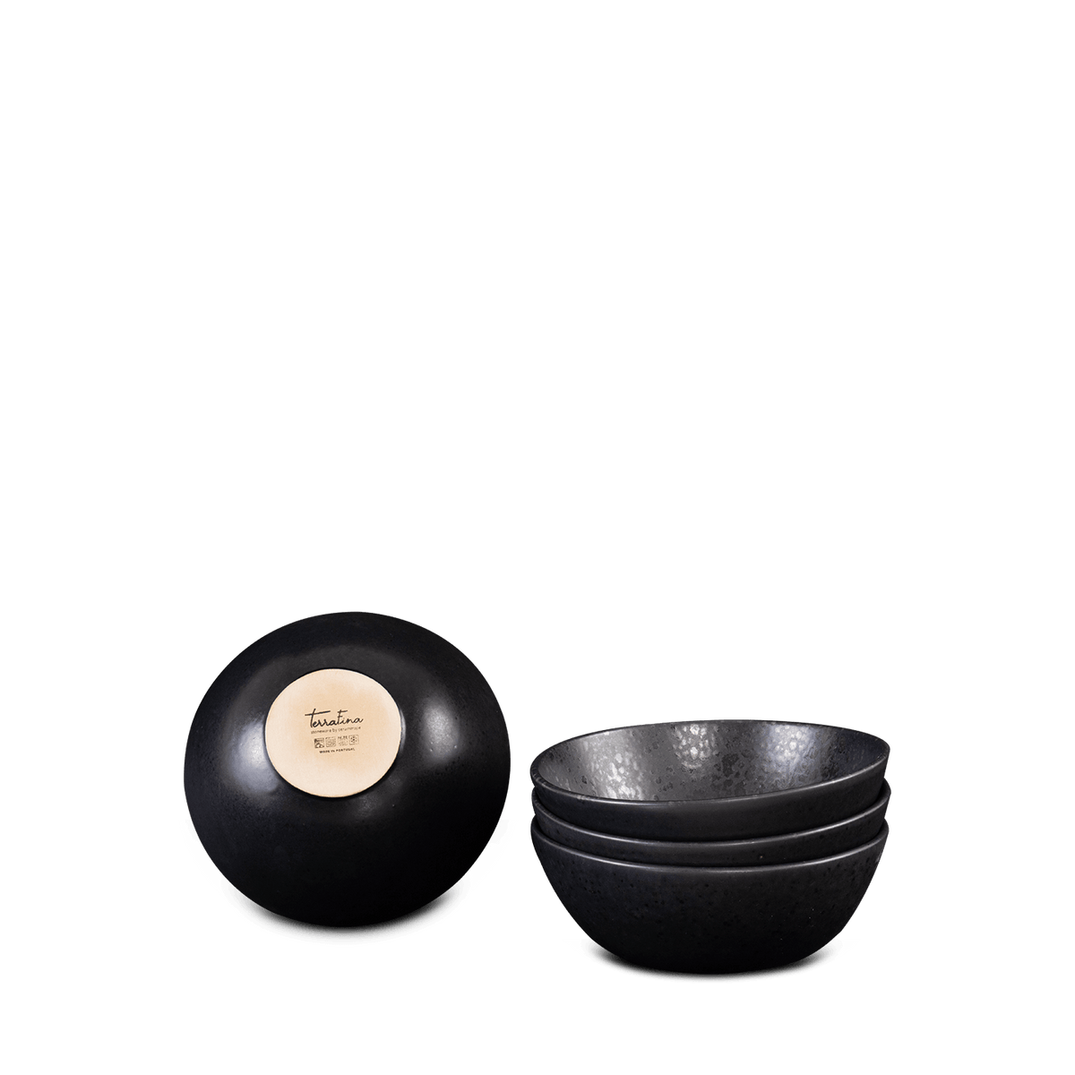 Black Stone | Cereal Bowls | Set of 2 - Mystique Ceramics