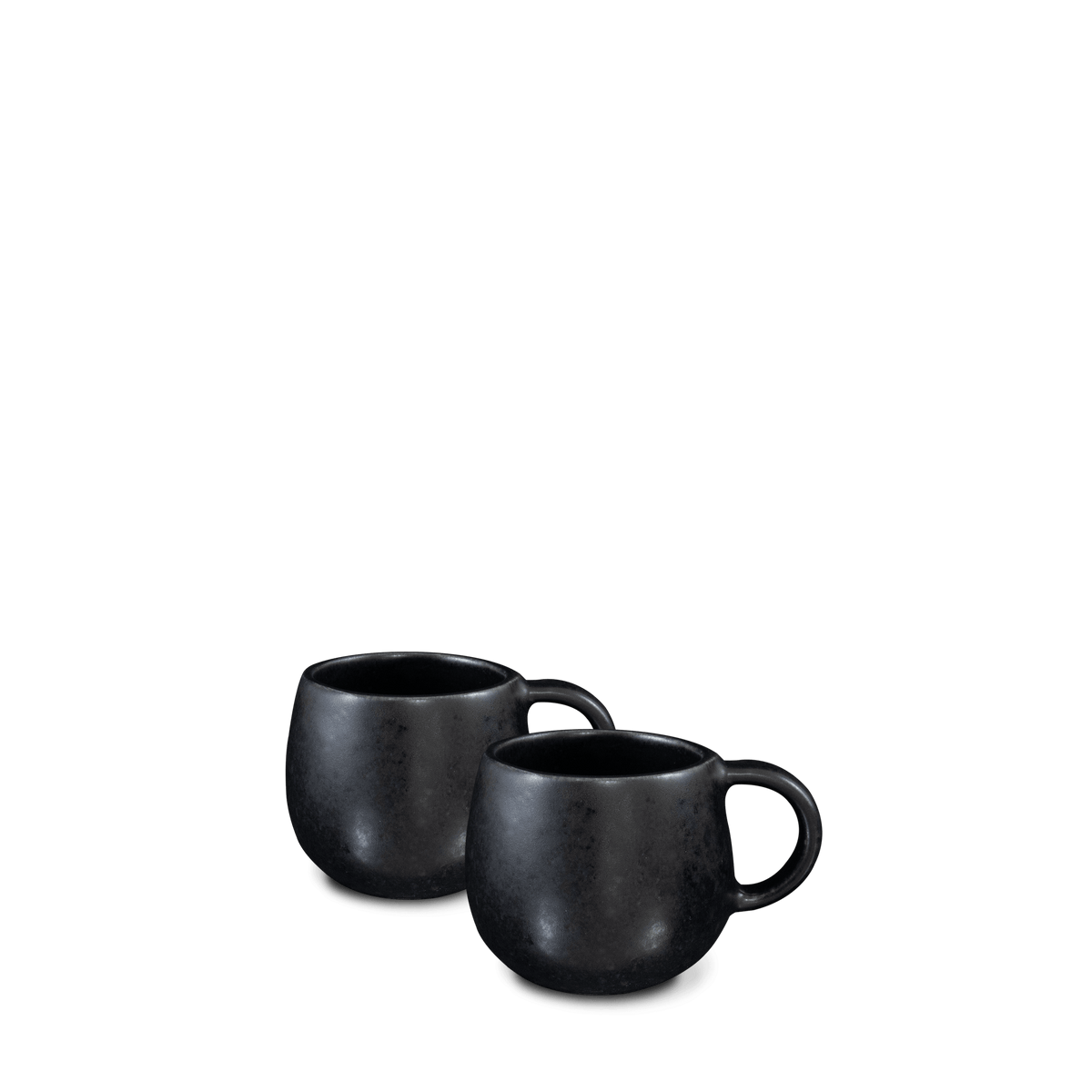 Black Stone | Tea Cups| Set of 2 - Mystique Ceramics